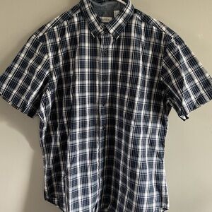 Nautica Men's Blue Plaid Shirt